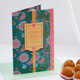 Loving Brother Bhai Dooj Greeting Card with Besan Ladoo